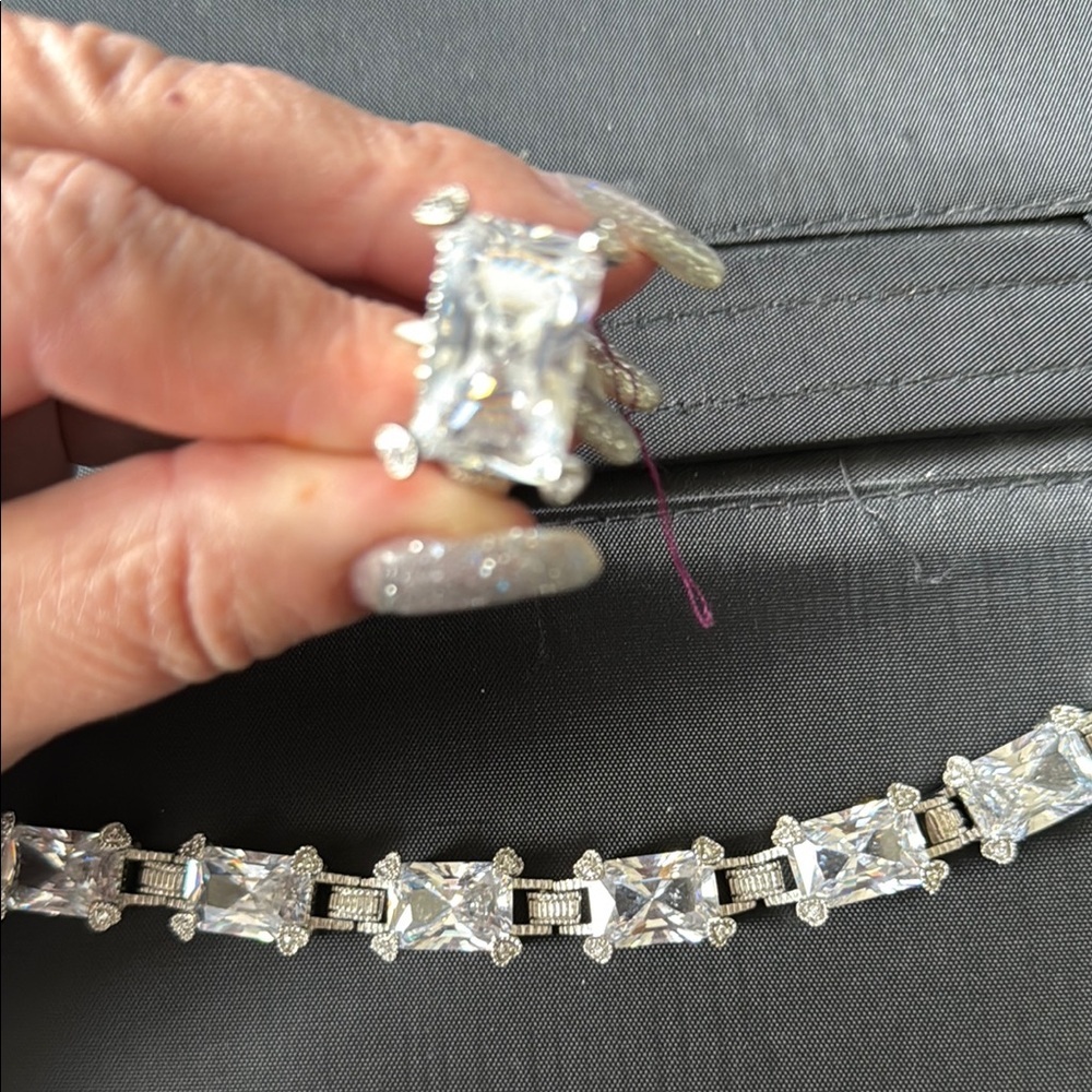 Elegant Silver Jewelry Set from park lane signature collection
